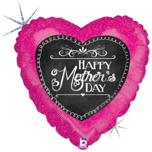 Happy Mother's Day Chalkboard Heart Balloon